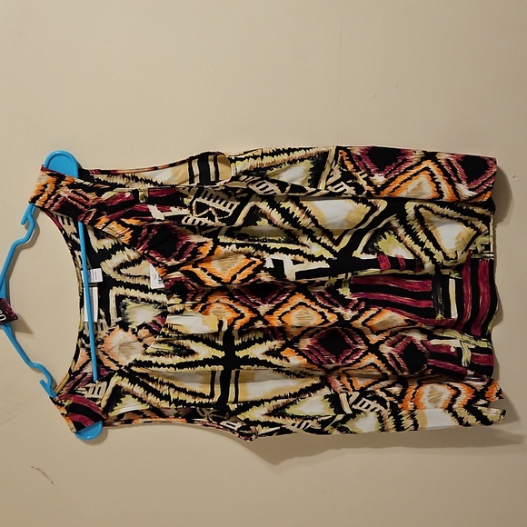 Chico's Tops - Chicos Multi Color Diamond Pattern Dressy Tank. NWT.